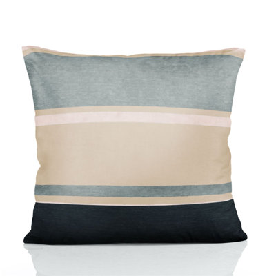 Lakeita Striped Square Cushion Cover