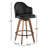 Murrieta Swivel Upholstered Counter Stool with Solid Wood Frame-1490382707