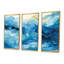 Blue Tidal Ripple Symphony - Abstract Collages, art mural-1055051029-1055051030