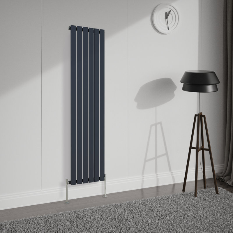 Shonnard Vertical Single Flat Panel Radiator, 180cm H x 40.8cm W, Anthracite