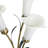 23.5"H Hand Blown Glass 3 Calla Lily Uplight Accent Lamp - -1706582670