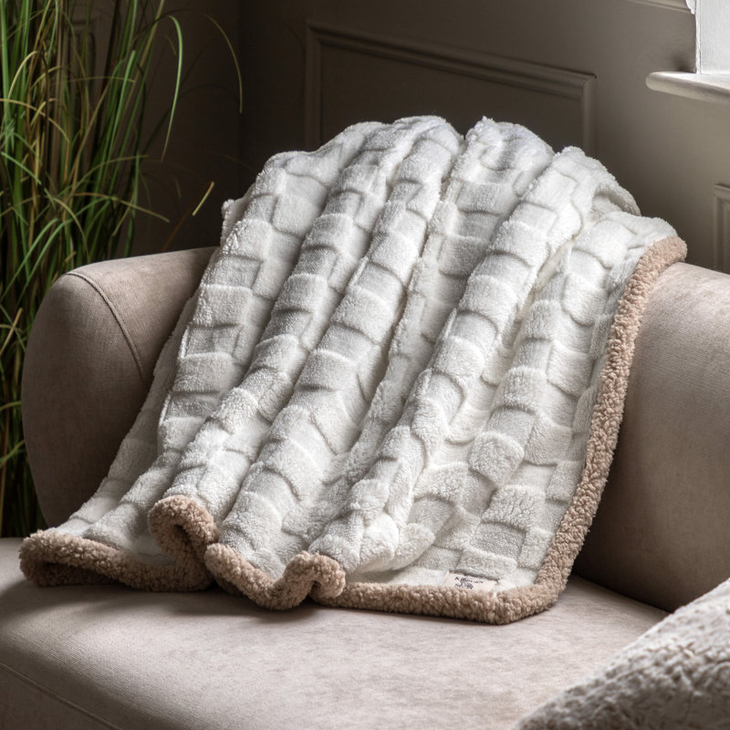 Adrienn Throw Blanket, Cream