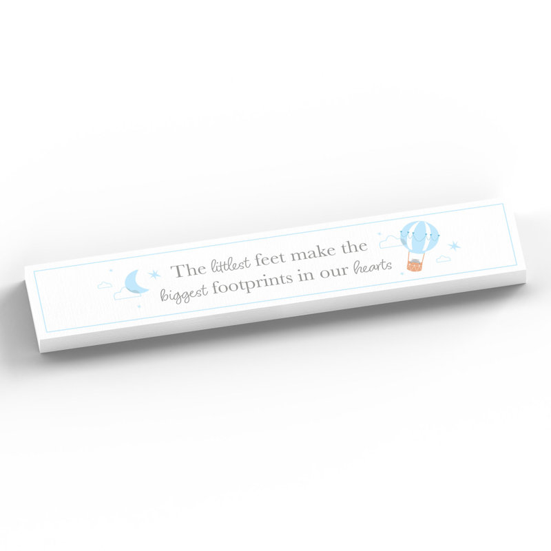 Jayla Text & Numbers Letter Block, White/Blue
