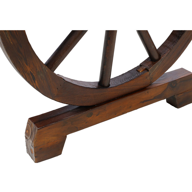 2 bancs en bois au fini brun rustique pour banc de jardin - 2 chaises longues d'extérieur