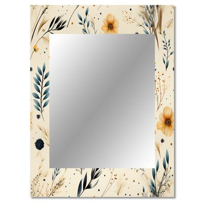 «Bern Nomadic Whispers Boho» - grand miroir géométrique, décor de miroir mural unique et moderne, impression d'art en métal