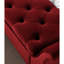Très grand banc d'entrée en velours rouge de 65 pouces avec rangement et style élégant, avec rangement de 47,87 po de profondeur, 18,1 de largeur, 17,31 de hauteur et 46,45 lb.-1095854673