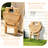 Solid Teak Round Folding Side Table - Indoor & Outdoor Patio End Table