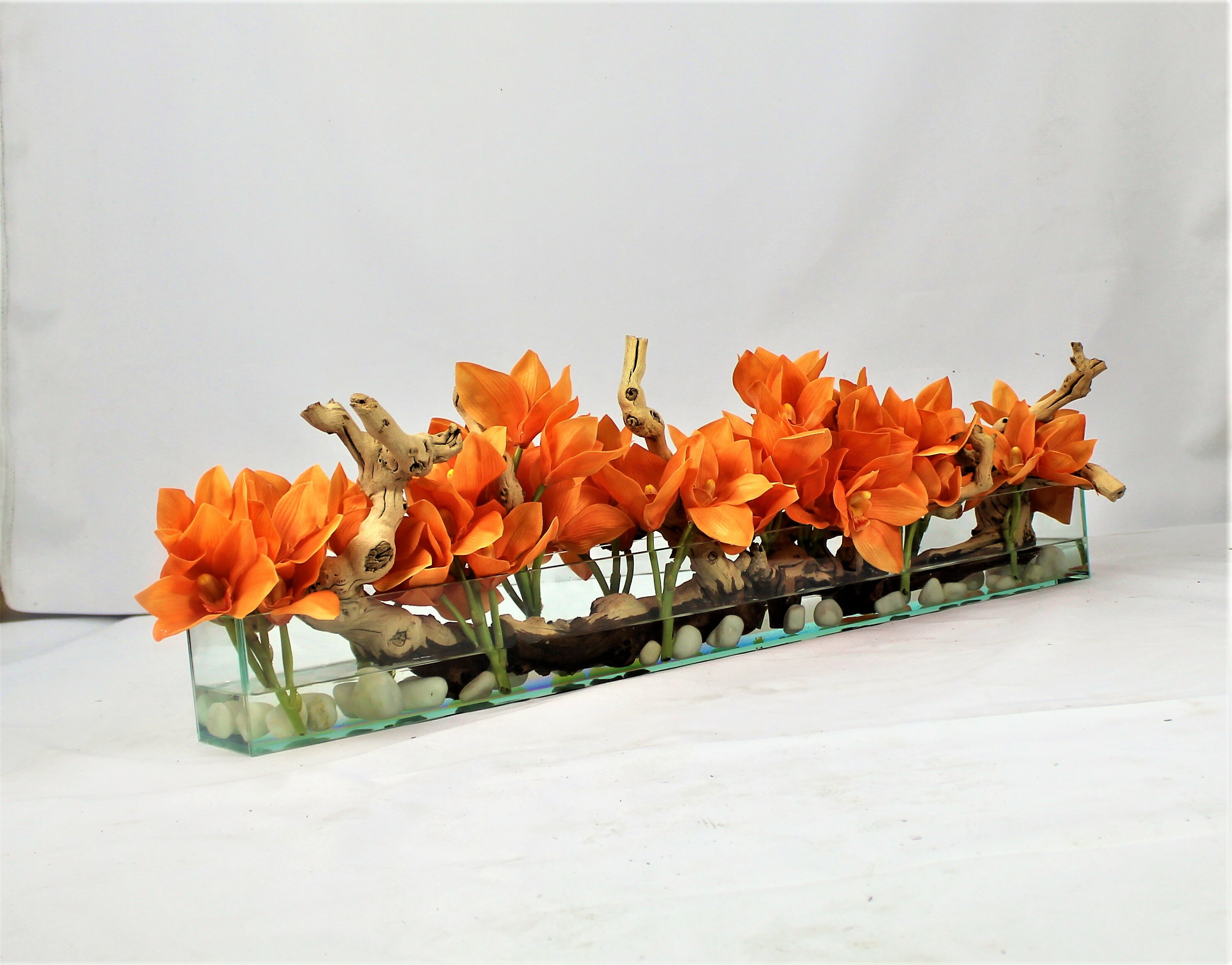 CFADesignGroup Moderna Lilies Arrangement in Planter & Reviews