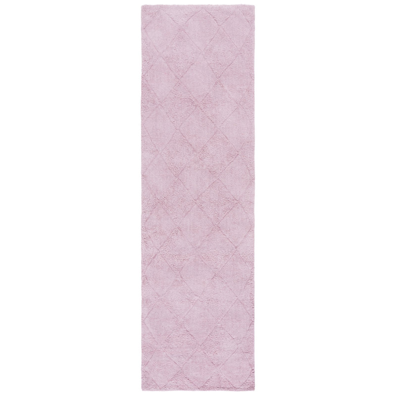 Easy Care 226 Hand Tufted Recycled Cotton Machine Washable Geometric Indoor Use Only Rug, Runner 2'3" x 9'