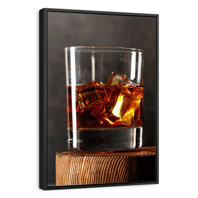 Whiskey On Rustic Table