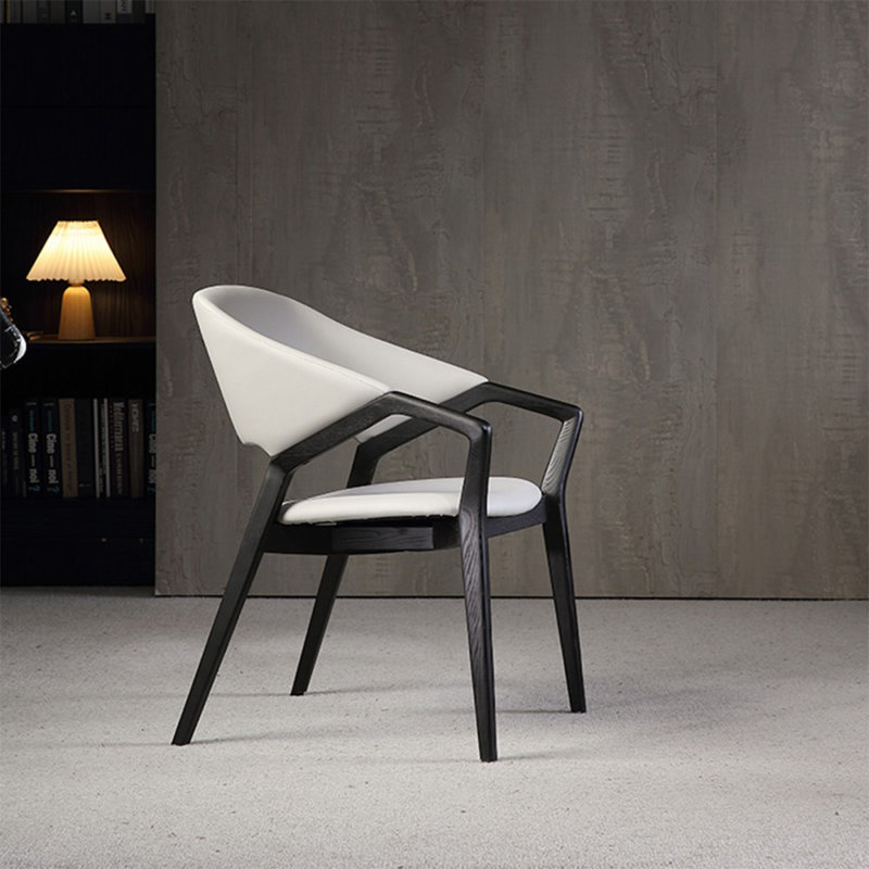 Chaise d'appoint noire et gris clair (ensemble de 2), Gris clair, Noir
