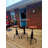 Anguel Pine Round Solid Wood Top Metal Base Dining Table-1969342846