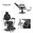 Keyra Heavy Duty Hydraulic Pump Reclining Barber Salon Chair-1918633155