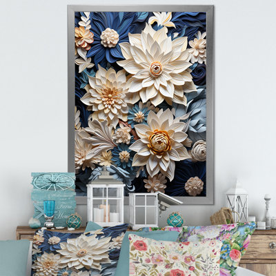 " Paper Mache Flower Blossums Radiance "