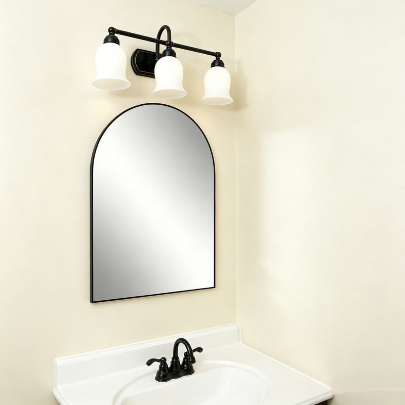 Arch Wall Overmantel Mirror, 60 x 90cm