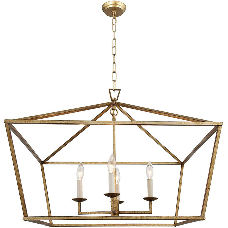 Lustre géométrique à 5 lumières Zaynah