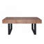 Table basse en bois avec traîneau