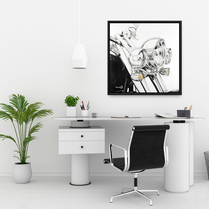 «Moto lumière» sur toile