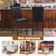 Amany Upholstered Counter Stool with Solid Wood Frame