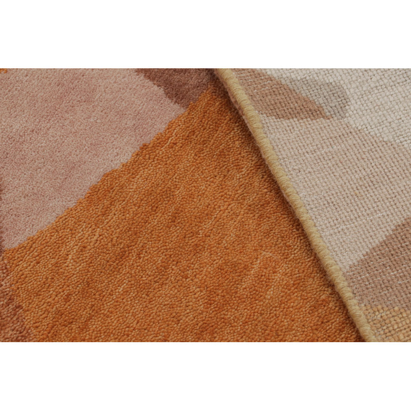 Handmade Silk and Wool Area Rug