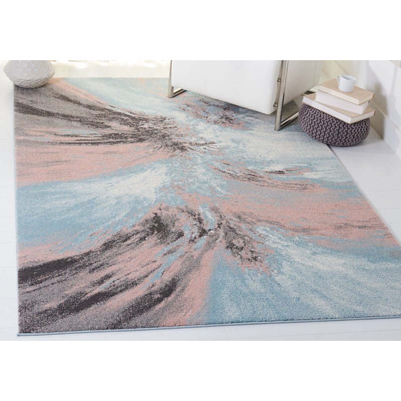 Donnovan Performance Abstract Rug, Rectangle 5'3" x 7'6"