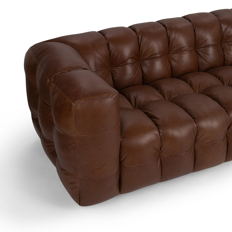 Halston Top Grain Leather Sofa