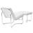 Modway Gibraltar' Padded Vinyl Lounge Chair and Ottoman-11101990
