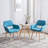 Philodendron 17.7'' H Upholstered Armchair-1896589827