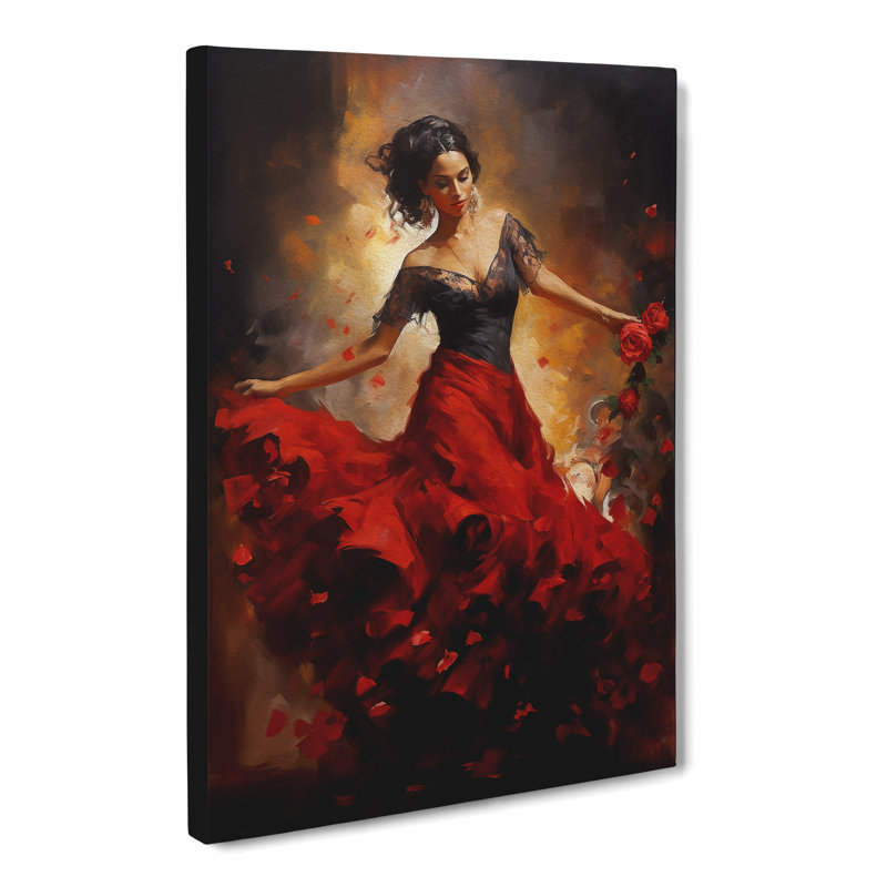 Flamenco Dancer Informel - Print, 76cm H x 50cm W x 3cm D