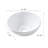 16"X16" Round Ceramic Bathroom Vessel Sink In White. Contemporary . Superior Quality, Low Water Absorption. Smooth Surface, Stain Resistance. Above Counter Installation. 1 3/4" Center Drain Hole
