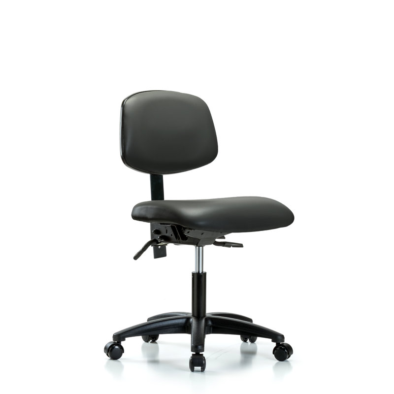 Chaise de travail Adaline, Roulettes, Non inclinable inclus, Carbone