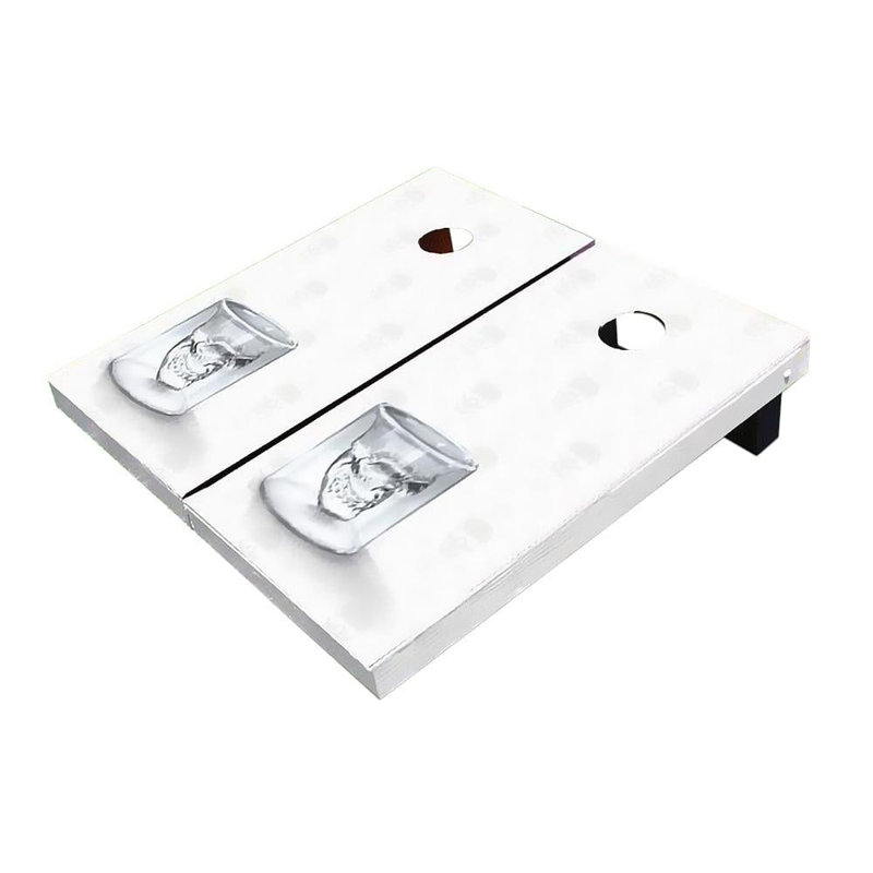 Planches de cornhole en verre crâne 2 pi x 3 pi