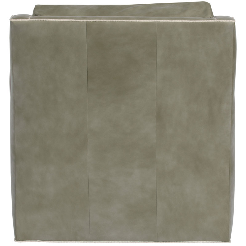 Brookford Swivel Armchair, Regent Mink Genuine Leather