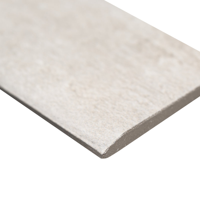 24'' L x 3'' W Porcelain Bullnose Tile Trim, Avorio