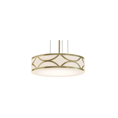 Luminaire suspendu tambour 3 lumières Bernville