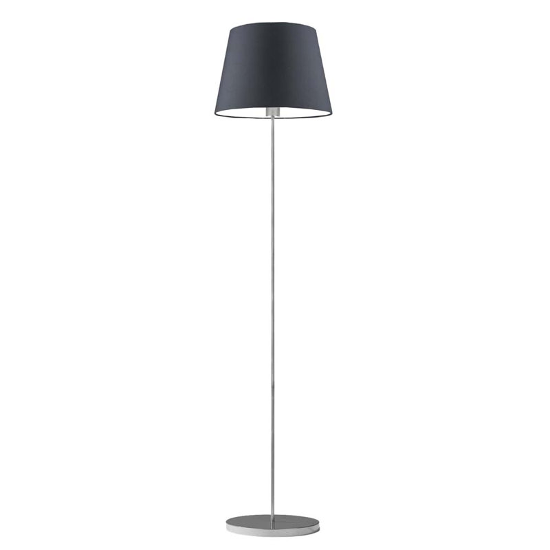 Artimus 162.5cm Traditional Floor Lamp, Graphite, Silver