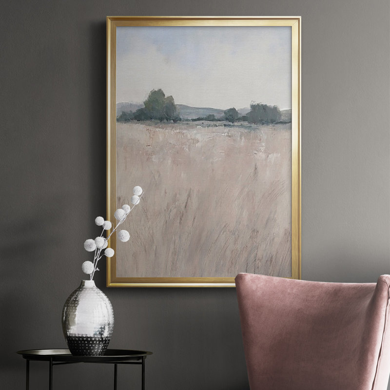 «Place & Time II», reproduction encadrée de qualité supérieure - prête à être accrochée, H 36,5 po x l 26,5 po x P 1 po, Or