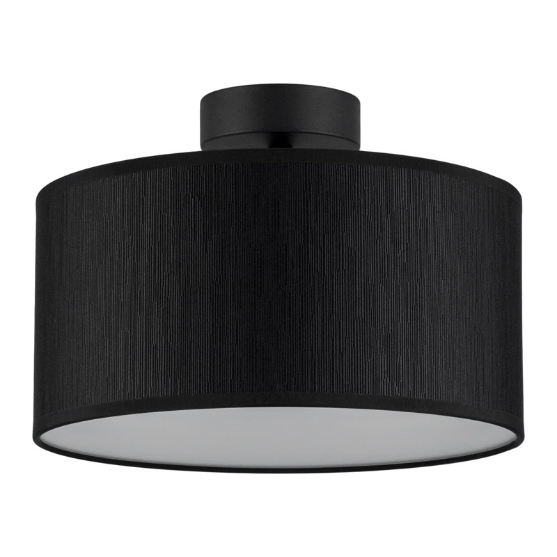 Doce Flush Mount, Black, 20cm H x 30cm W x 30cm D