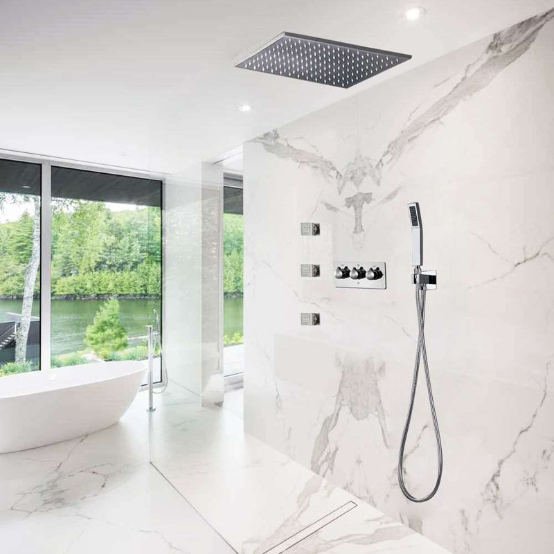 Ensemble de douche à DEL au design moderne Lima