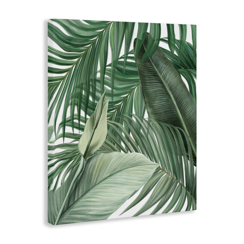 Toile à feuilles superposées Clean Tropics, design par Inconnu, H 20 po x l 16 po