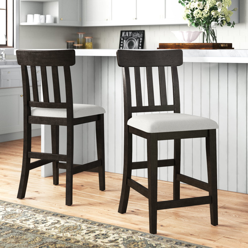 Osbourne Upholstered Wood Counter Stool