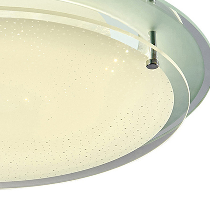 LED Flush Mount, 8cm H x 42cm W x 42cm D