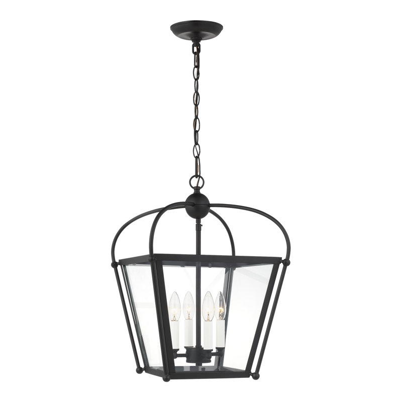 Charleston 4 - Light Pendant, Midnight Black, 20" H x 13.88" W x 13.88" D