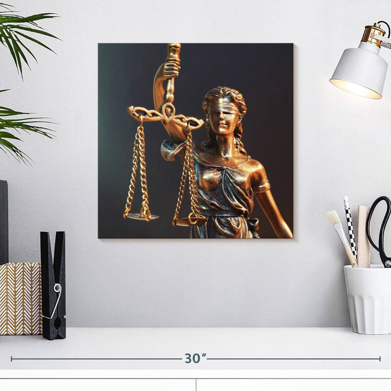 Statue Alcaraz Lady Justice, H 16 po x l 16 po