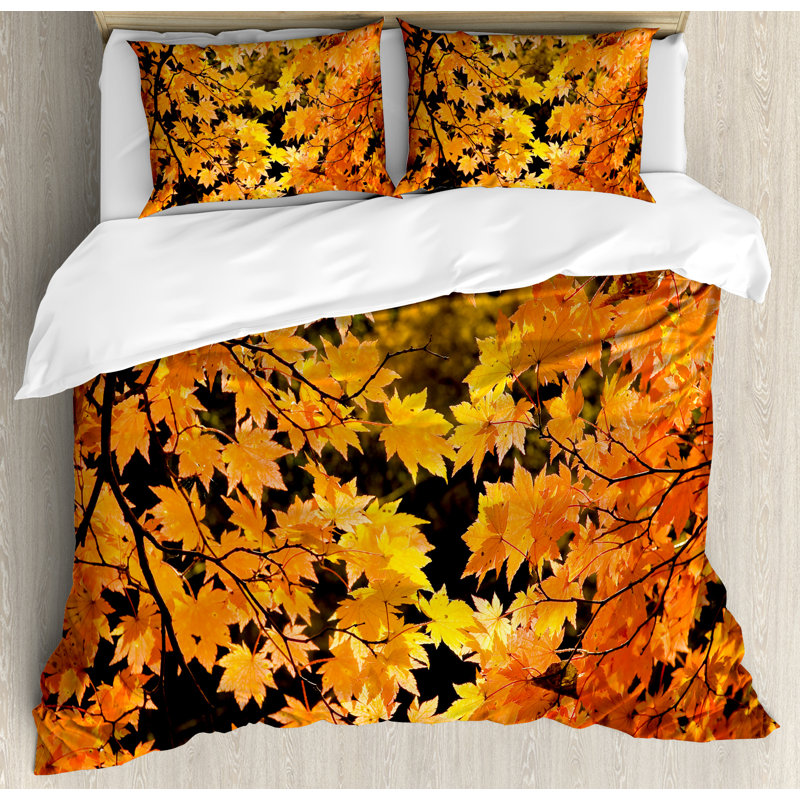 Ensemble de housse de couette automne, Très grand
