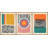 Abstract Vibrant Color Blocks " Mid-Century Multicolor Color Block Shape Abstract Geometric " 3 - Pieces-75849583-75849582