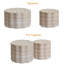 Ensemble de 2 tables basses rondes, table de centre minimaliste en faux pierre pour salon, appartement, bureau