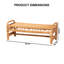 Banc vénitien d'appoint en rotin tissé avec tablier décoratif en osier