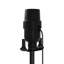 Ensemble de 2 lampes de table modernes du milieu du siècle en métal noir de 52,7 cm (20,75 po) avec double port USB et abat-jour en verre pour chambre à coucher et salon.