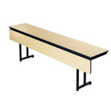 Rectangle Height Adjustable Training Table with Modesty Panel